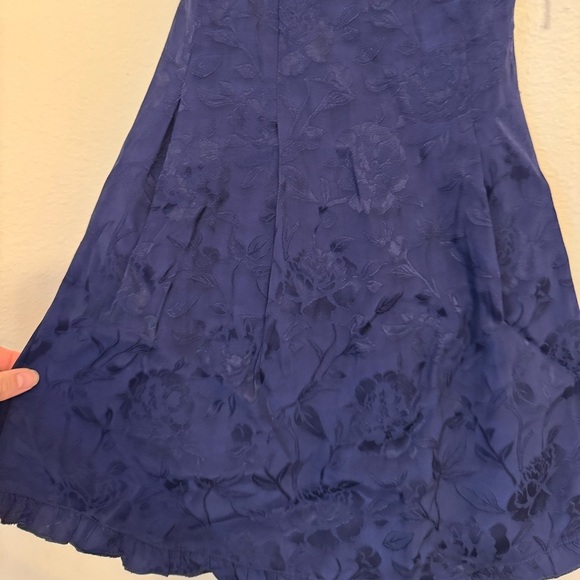 NWT For Love & Lemons Holland Floral Jacquard Minidress in Blue - Picture 7 of 14
